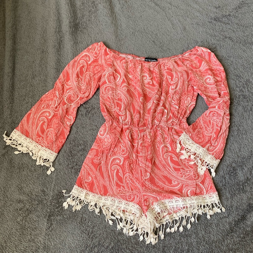 See You Monday Long Sleeved Romper